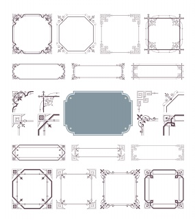 花边花纹素材psd